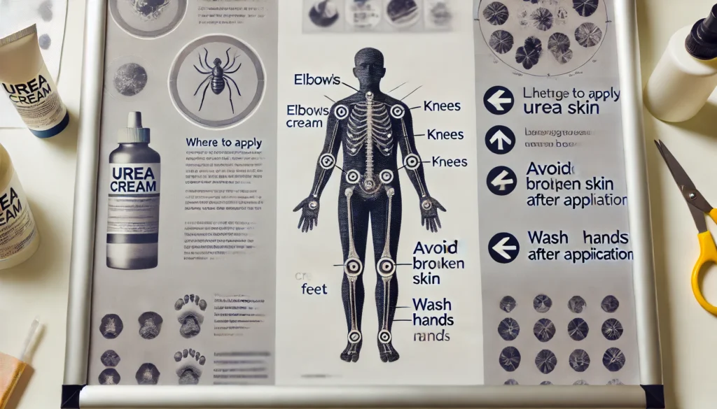 尿素クリームはどこに塗る？使用方法と注意点