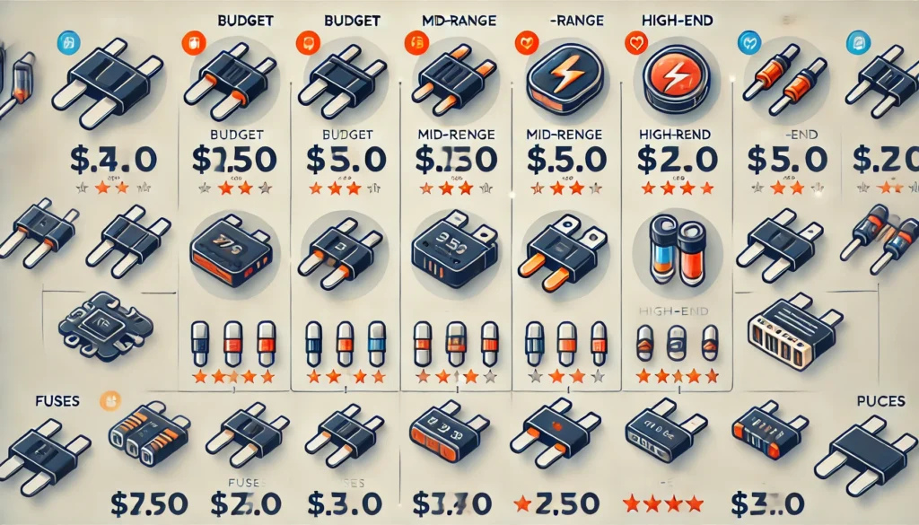 ヒューズの品揃えと価格比較